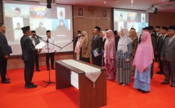 Rektor Lantik 52 Pejabat Akademik UIN Raden Fatah