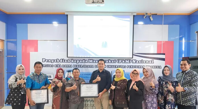 PkM Nasional bagi UMKM Mitra DIIB Universitas Bina Darma bersama Universitas Pendidikan Indonesia