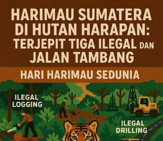 Harimau Sumatera di Hutan Harapan: Terjepit Tiga Ilegal dan Jalan Tambang