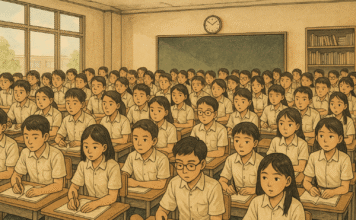Berapa Jumlah Ideal Siswa Dalam Satu Rombel? Gambar Ilustrasi didalam kelas
