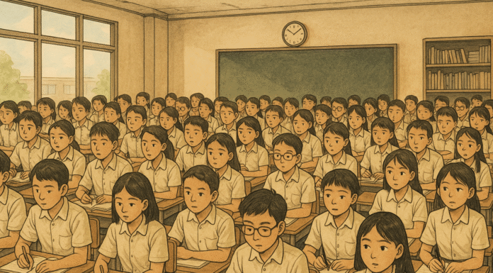 Berapa Jumlah Ideal Siswa Dalam Satu Rombel? Gambar Ilustrasi didalam kelas