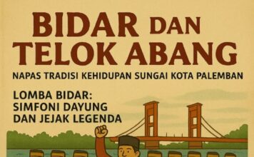 Bidar dan Telok Abang Napas Tradisi Kehidupan Sungai Kota Palembang