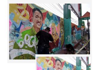 Mural di Tembok Lapas Ketika Ratu Sinuhun Menyapa Palembang Lewat Kuas Angga dan Andriansyah