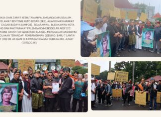 Gelombang 12.12 Suara Palembang Menuntut Penyelamatan Benteng Kuto Besak