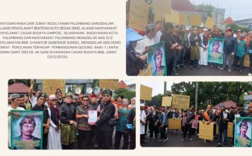 Gelombang 12.12 Suara Palembang Menuntut Penyelamatan Benteng Kuto Besak