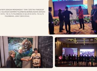 Estetika Psikedelik Jejak DNA Seni Rupa Nusantara di Jantung Kota Palembang