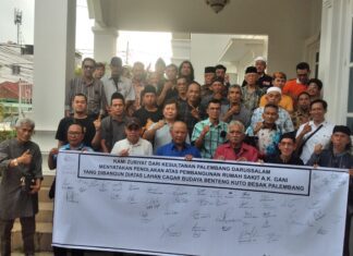 Empat Bangso Zuriat Palembang Tolak Pembangunan Gedung RS dr. AK Gani di Kawasan Benteng Kuto Besak