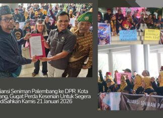 Seniman Palembang Menunggu Payung Hukum 15 Tahun Perda Pemajuan Kesenian Tersandera