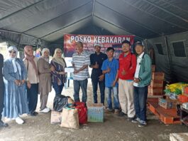 Bentuk Kepedulian, Aliansi Penyelamat BKB Salurkan Bantuan untuk Korban Kebakaran 1 Ilir Palembang