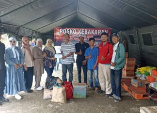 Bentuk Kepedulian, Aliansi Penyelamat BKB Salurkan Bantuan untuk Korban Kebakaran 1 Ilir Palembang