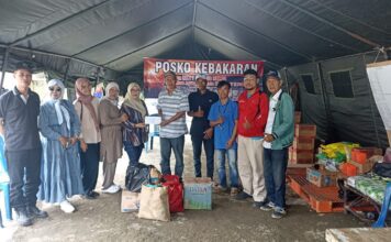 Bentuk Kepedulian, Aliansi Penyelamat BKB Salurkan Bantuan untuk Korban Kebakaran 1 Ilir Palembang