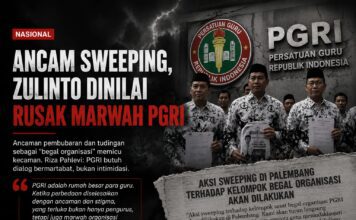 Ancam Sweeping, Zulinto Dinilai Rusak Marwah PGRI