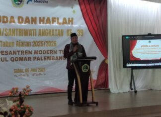 Ponpes Nurul Komar Palembang Gelar Wisuda Santri, Tekankan Pendidikan Karakter