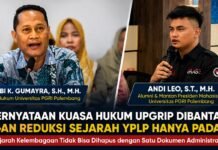 Kedudukan Hukum YPLP PT-PGRI Sumsel Dipersoalkan, Alumni Minta Sejarah dan Legalitas Dibuka Transparan
